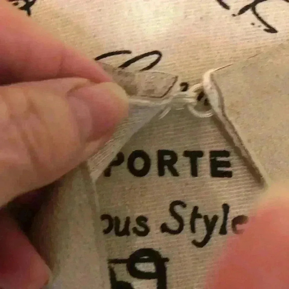 Chicos size 1 (Medium) beige boho open from blazer jacket with fringed bottom - Picture 4 of 6